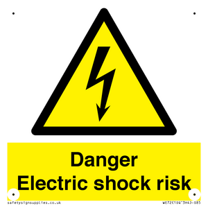 Danger Electric shock risk